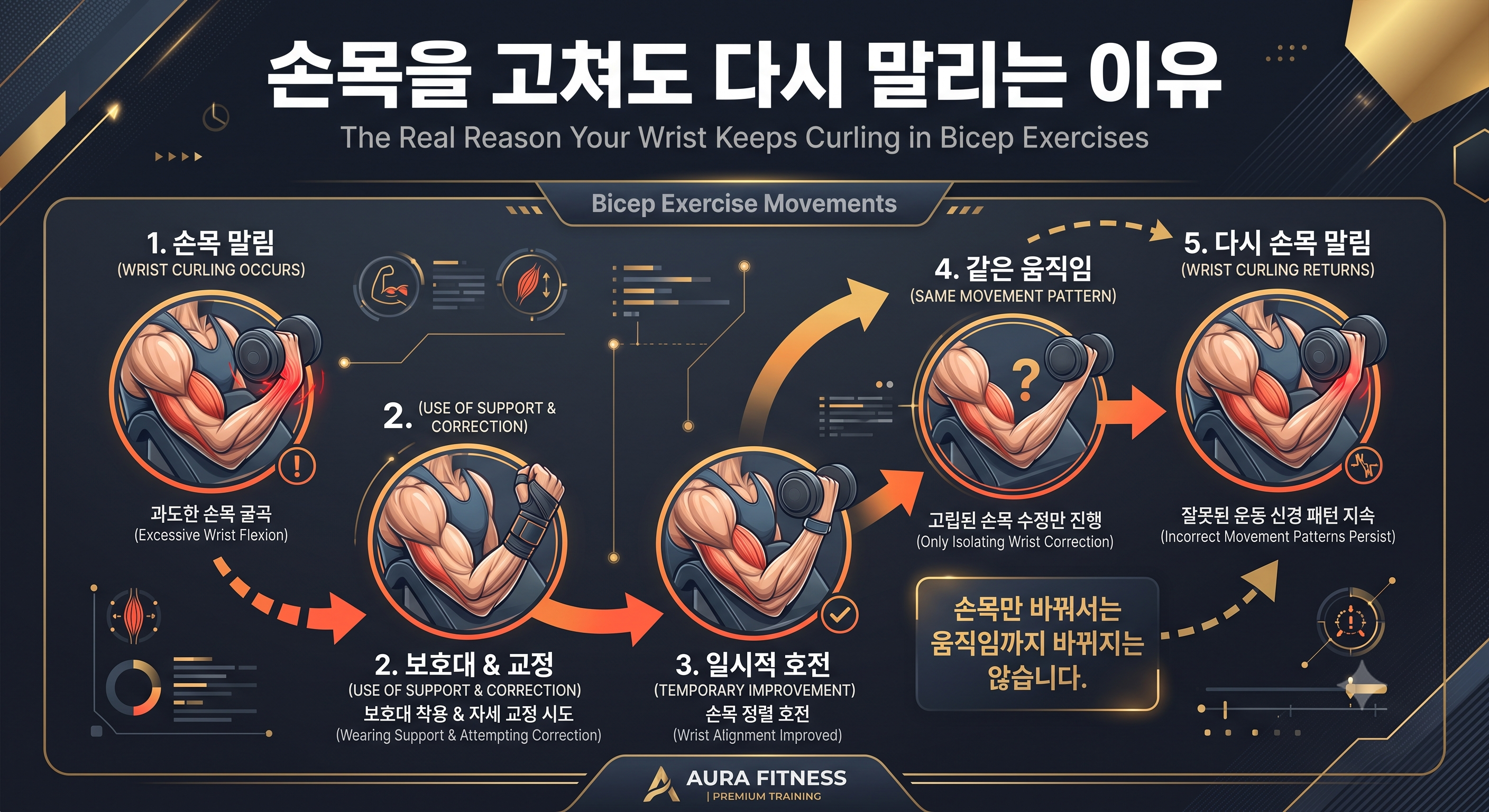 손목을 고쳐도 다시 말리는 이유