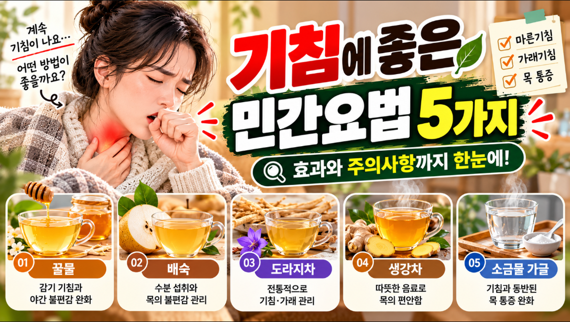 기침에 좋은 민간요법