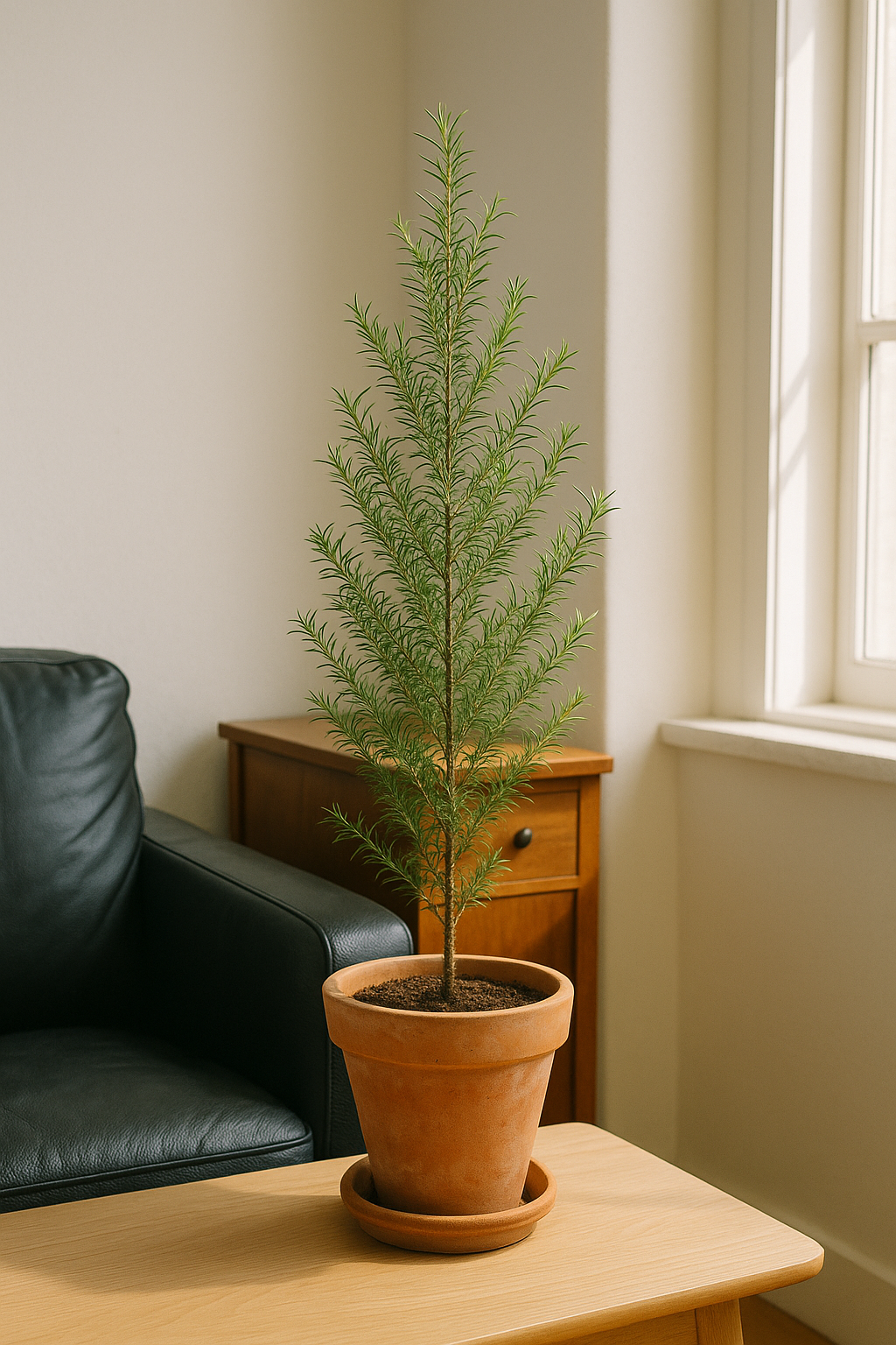 이태리 토분 속 큰 티트리 식물