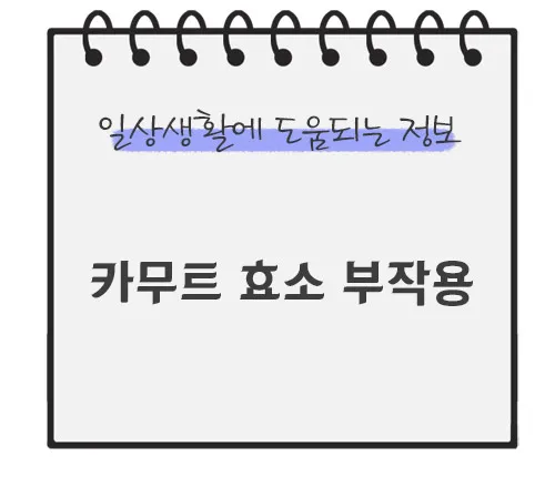 카무트-효소-부작용