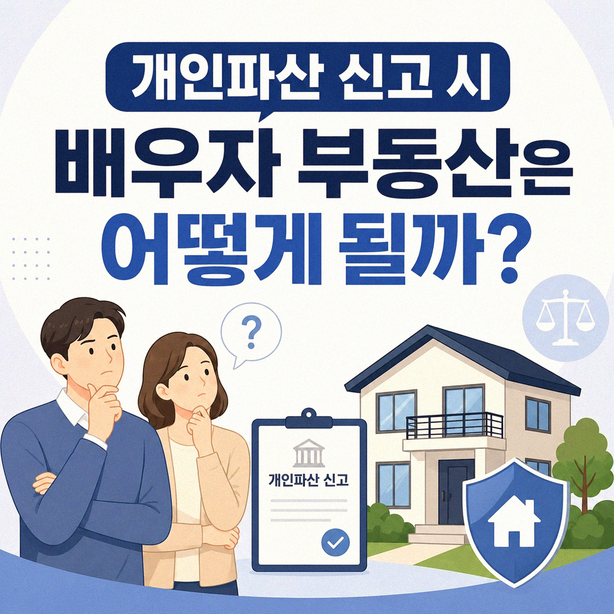 개인파산 신고 시 배우자 부동산 영향과 확인사항