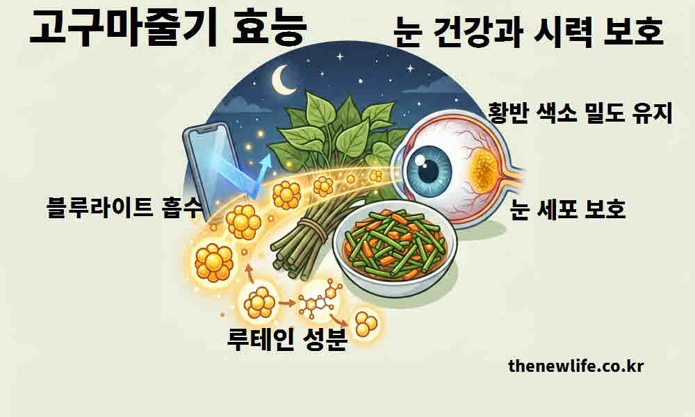 고구마줄기 효능 눈 건강 시력 보호