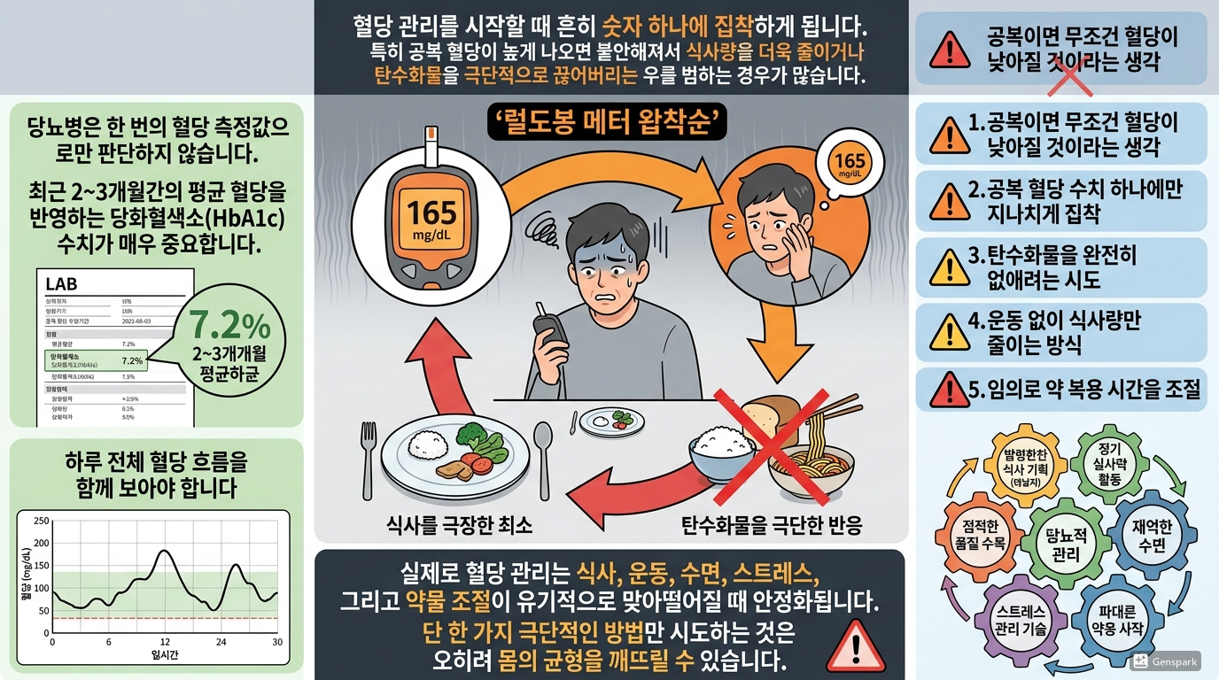 당뇨 환자들이 자주 하는 혈당 관리 오해