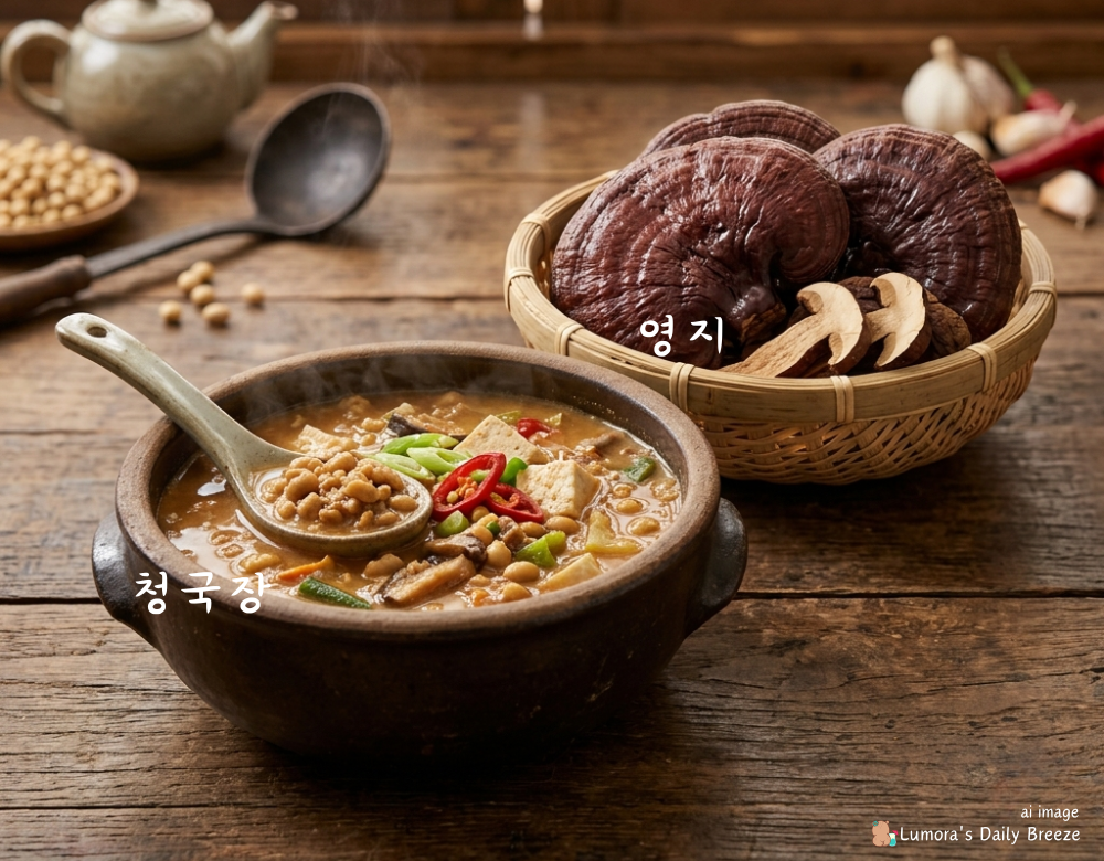 뇌건강, 뇌졸중을 예방하는 데 좋은 음식 추천 : 청국장과 청국장환, 영지버섯이다. 혈액을 맑게 하는 최고의 식품이다.