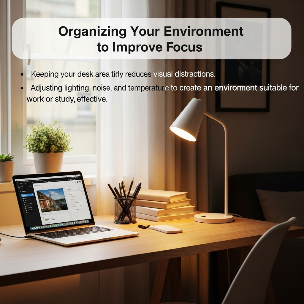 집중력 향상을 위한 환경 정리