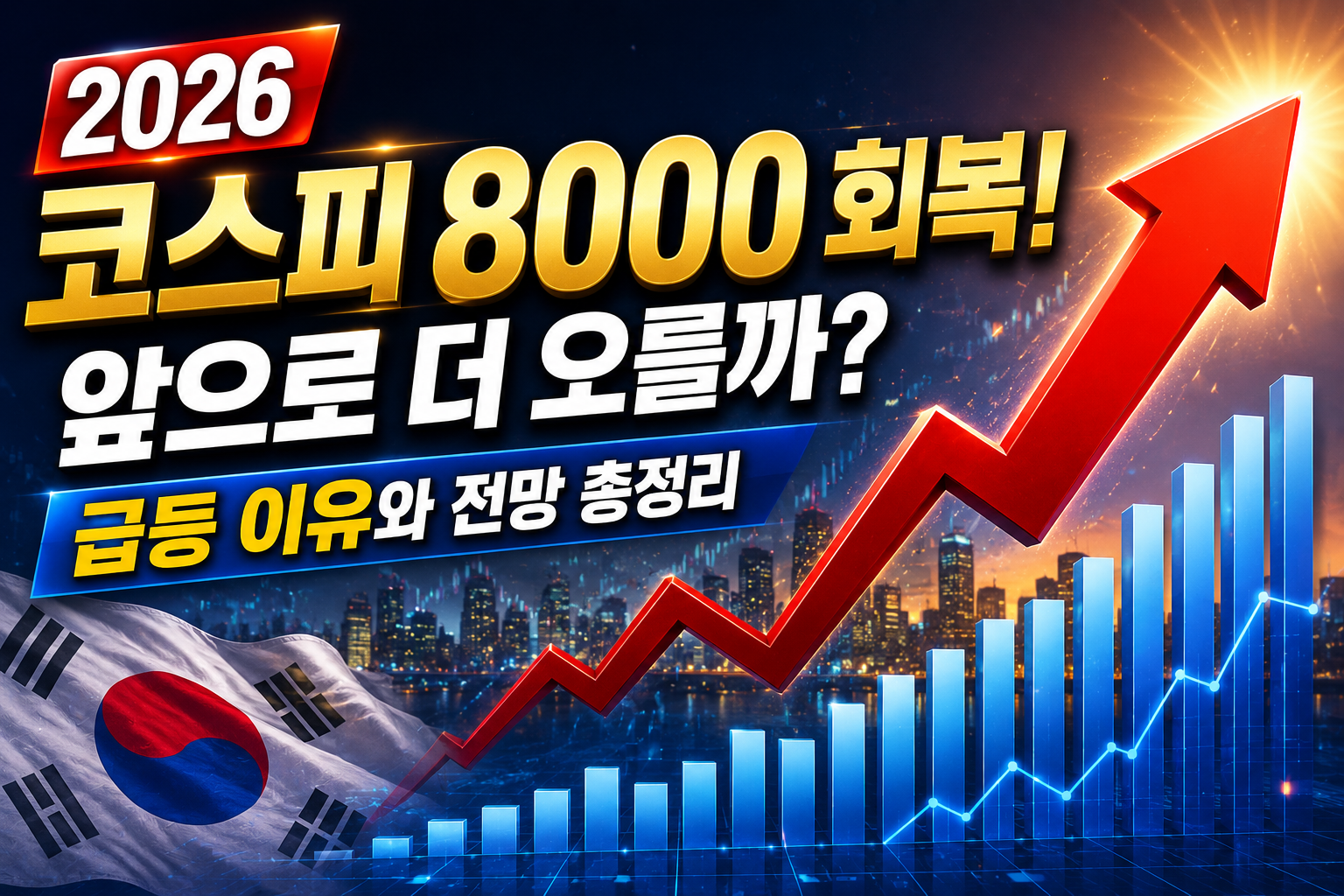 2026 코스피 8000 회복! 앞으로 더 오를까? 급등 이유와 전망 총정리 관련 사진