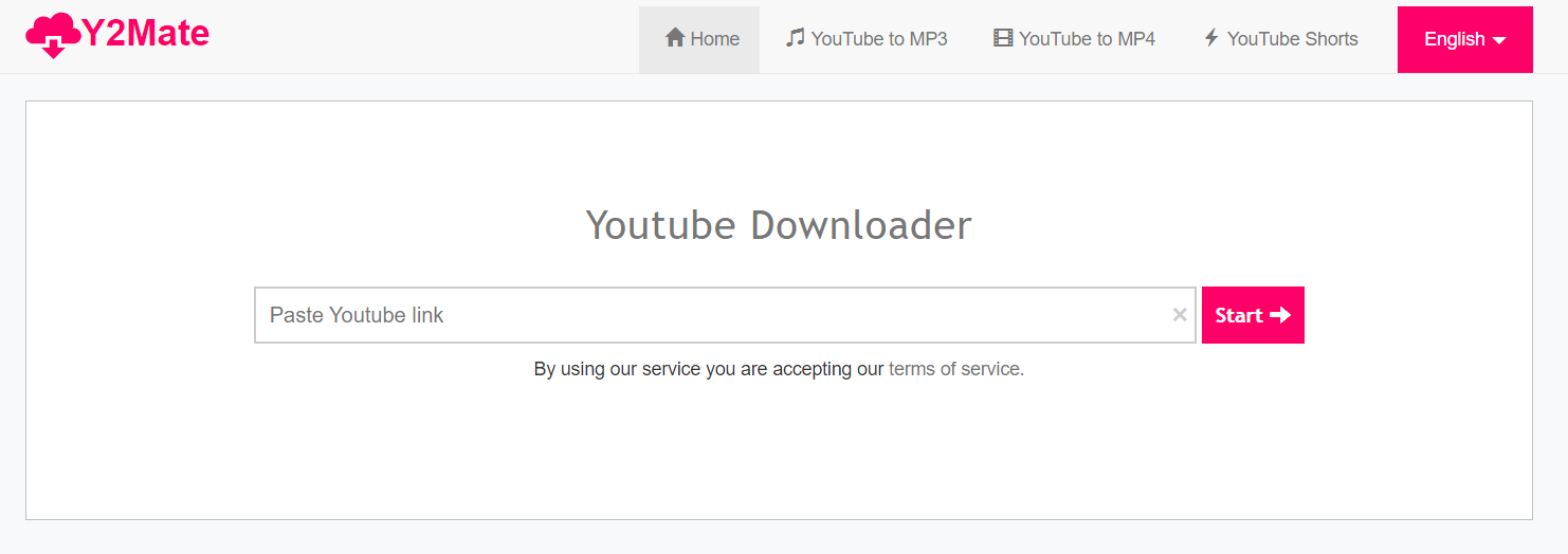 유튜브 음원추출 사이트 2위 - Y2Mate (클릭 시 바로가기)