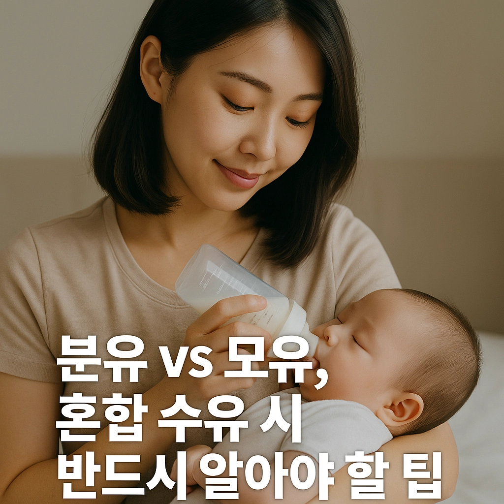 분유 vs 모유, 혼합 수유 시 반드시 알아야 할 팁