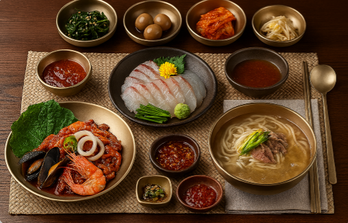 해변가 맛집 음식 요리 관련 사진