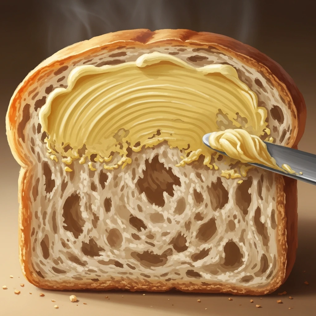 버터 발린 빵 속결