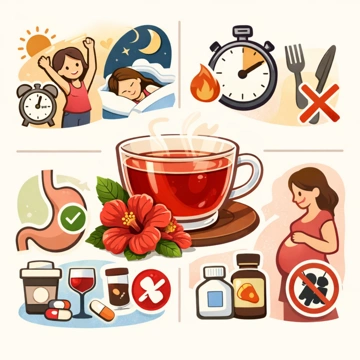 히비스커스 마시는 시간 섭취 타이밍 안내8