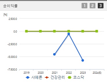 샤페론 주가 순수익