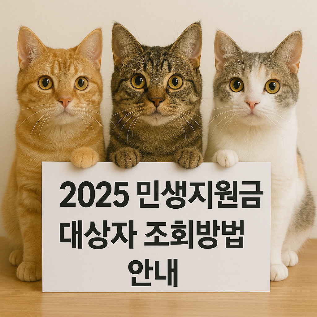 2025 민생지원금 대상자 조회 방법 안내