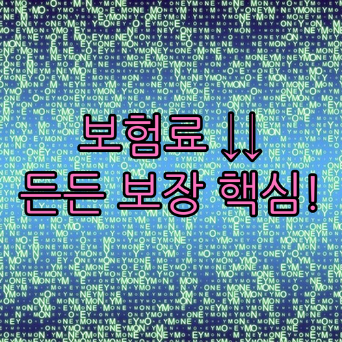 보험료 절감과 든든한 보장 두 마리 ..