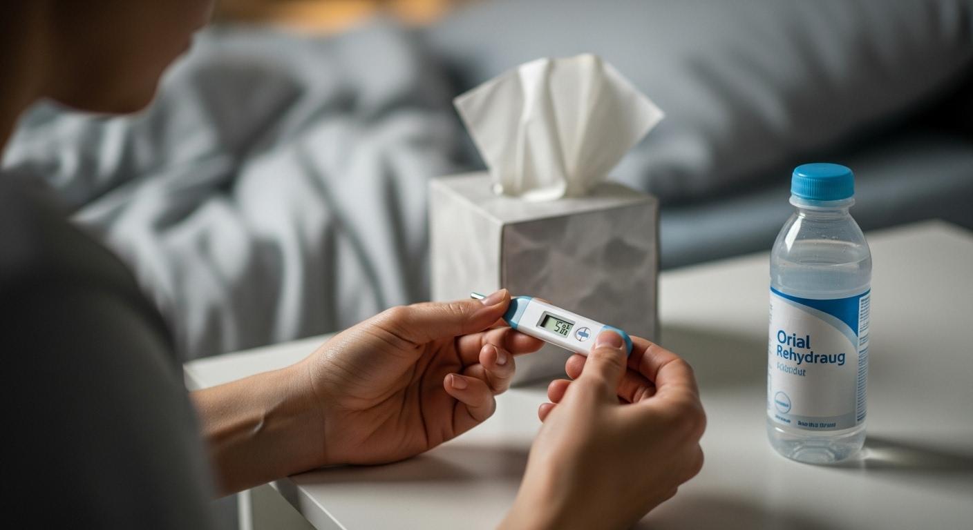 독감 증상 설사 구토