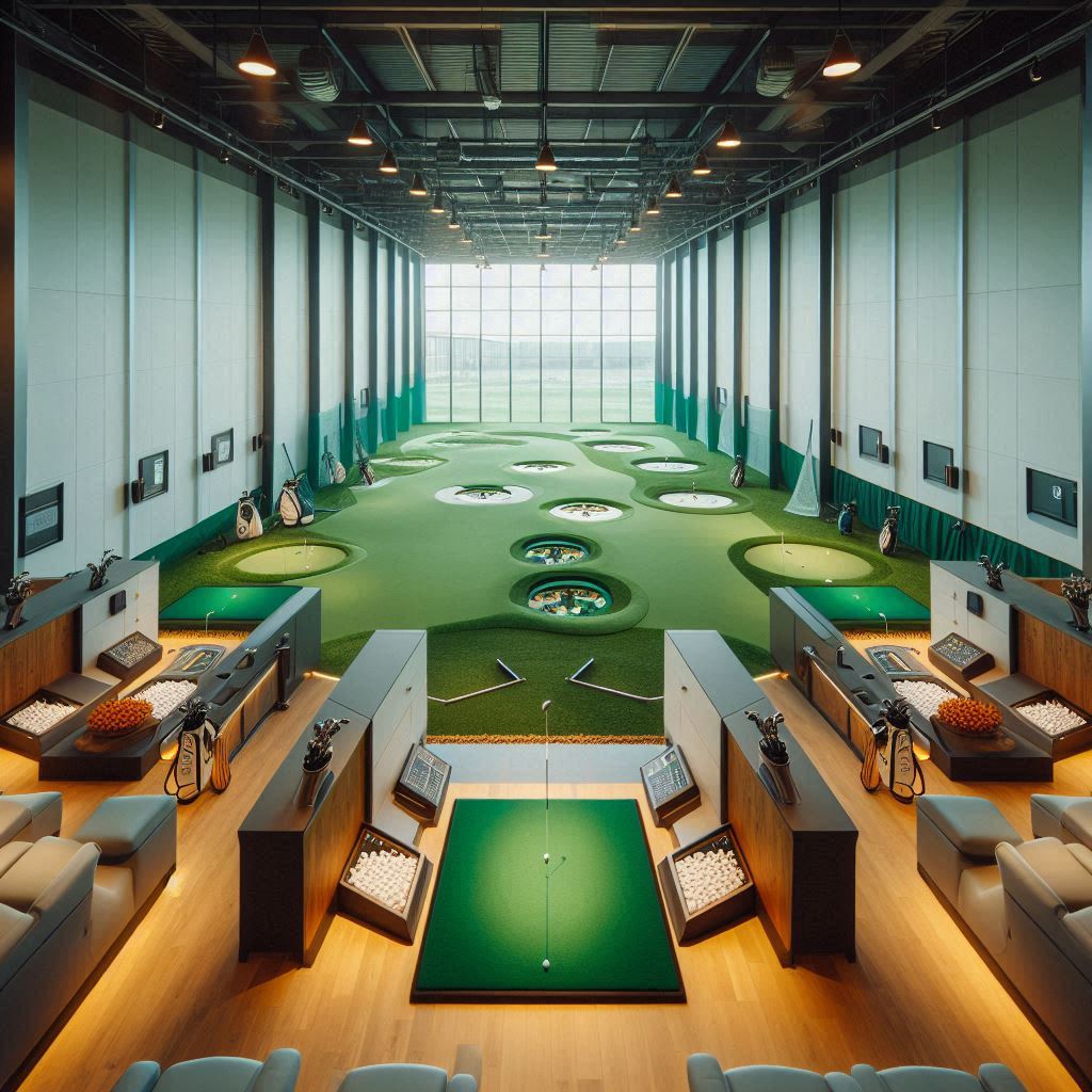 실내골프연습장 배경