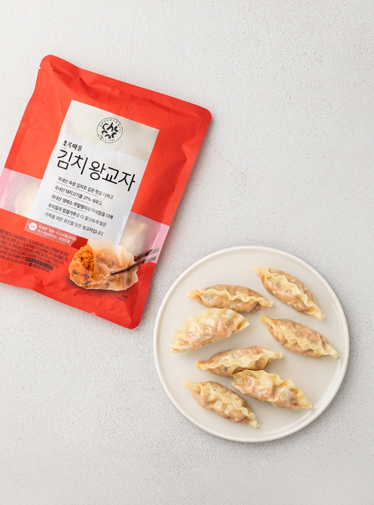 초록마을 김치 왕교자 제품 이미지