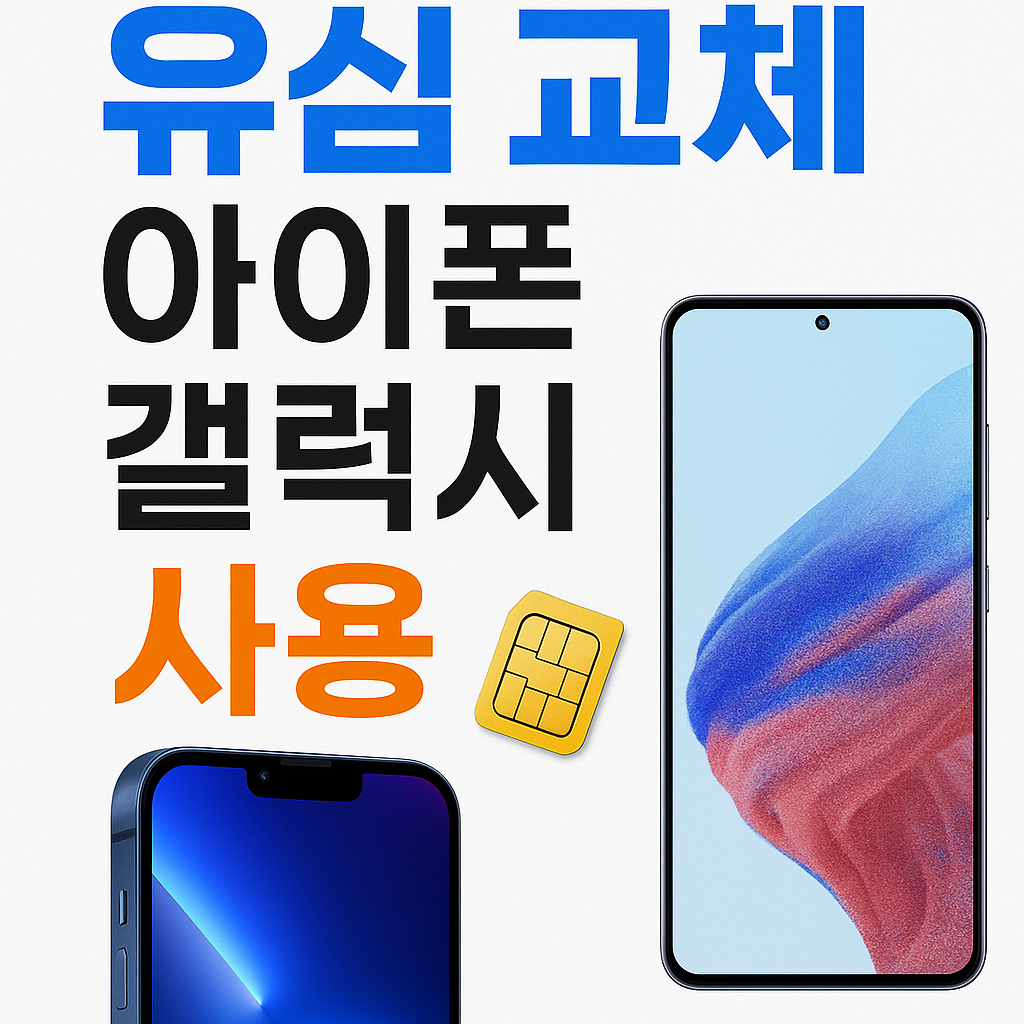 휴대폰기기변경유심공유 - 아이폰·갤럭시 교차사용 가능할까?