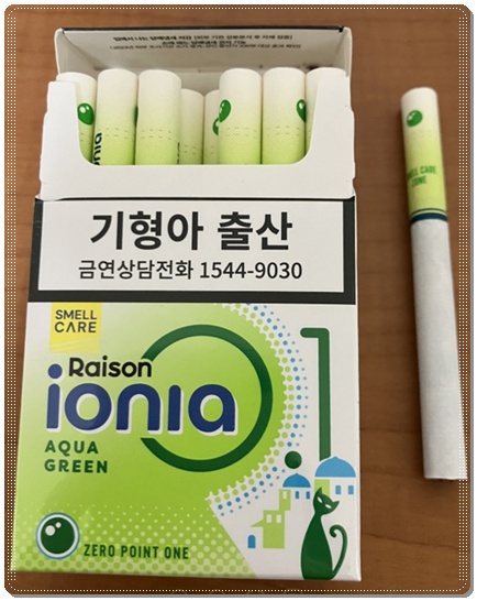 레종 이오니아 종류 중 레종 이오니아 아쿠아 그린 맛 향 특징 및 레종 이오니아 시리즈 4종 비교 분석