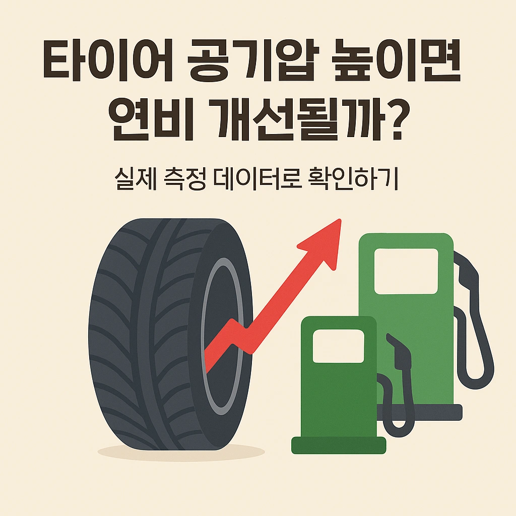 타이어 공기압 높이면 연비 개선될까 실제 측정 데이터로 확인하기