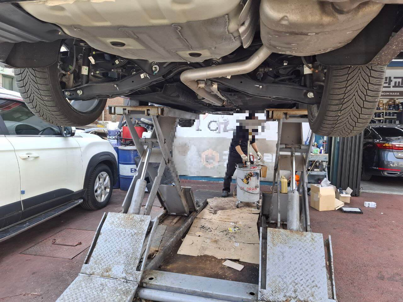 엔진오일 교체 사진