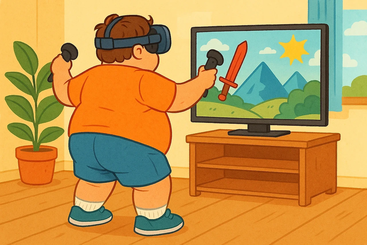 VR게임 비만아동의 스트레스