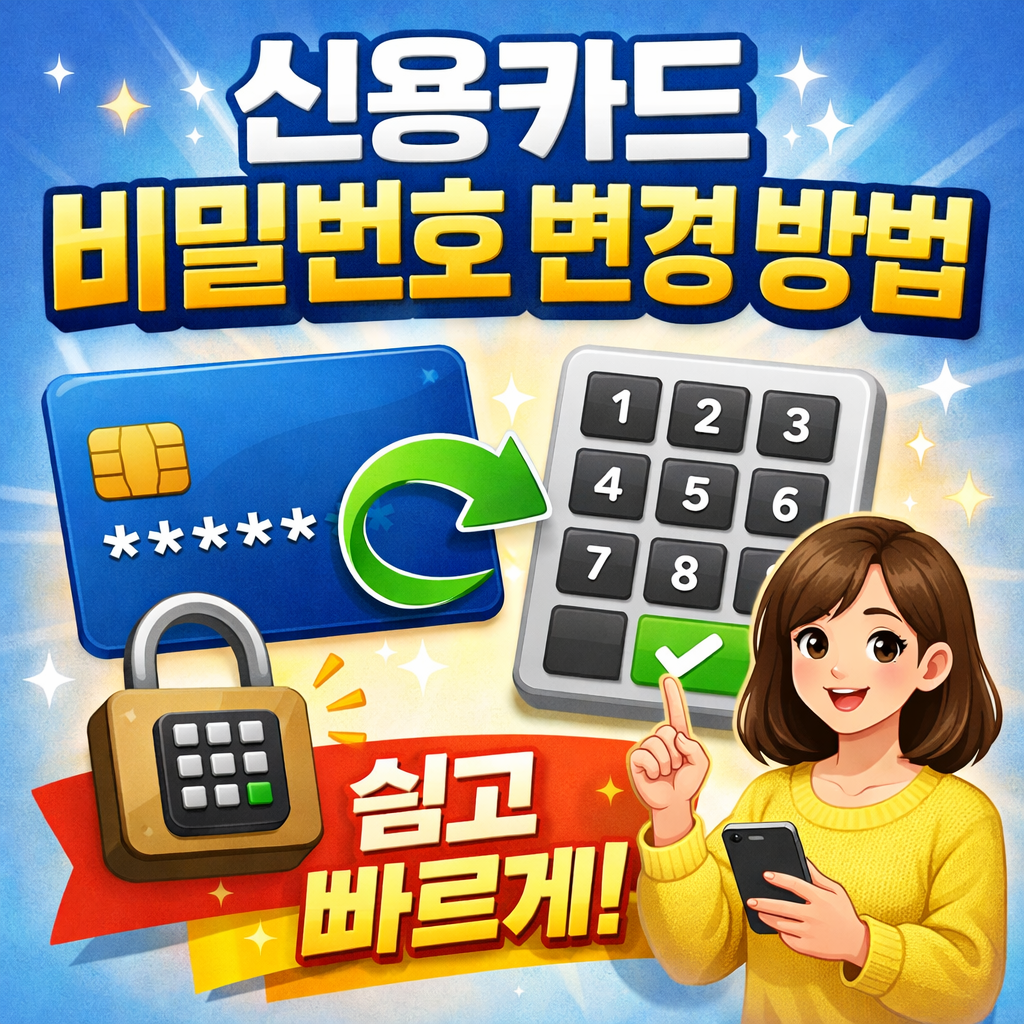 신용카드 비밀번호 변경 방법