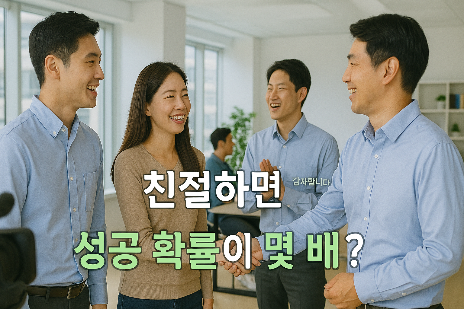 친절과 성공 확률