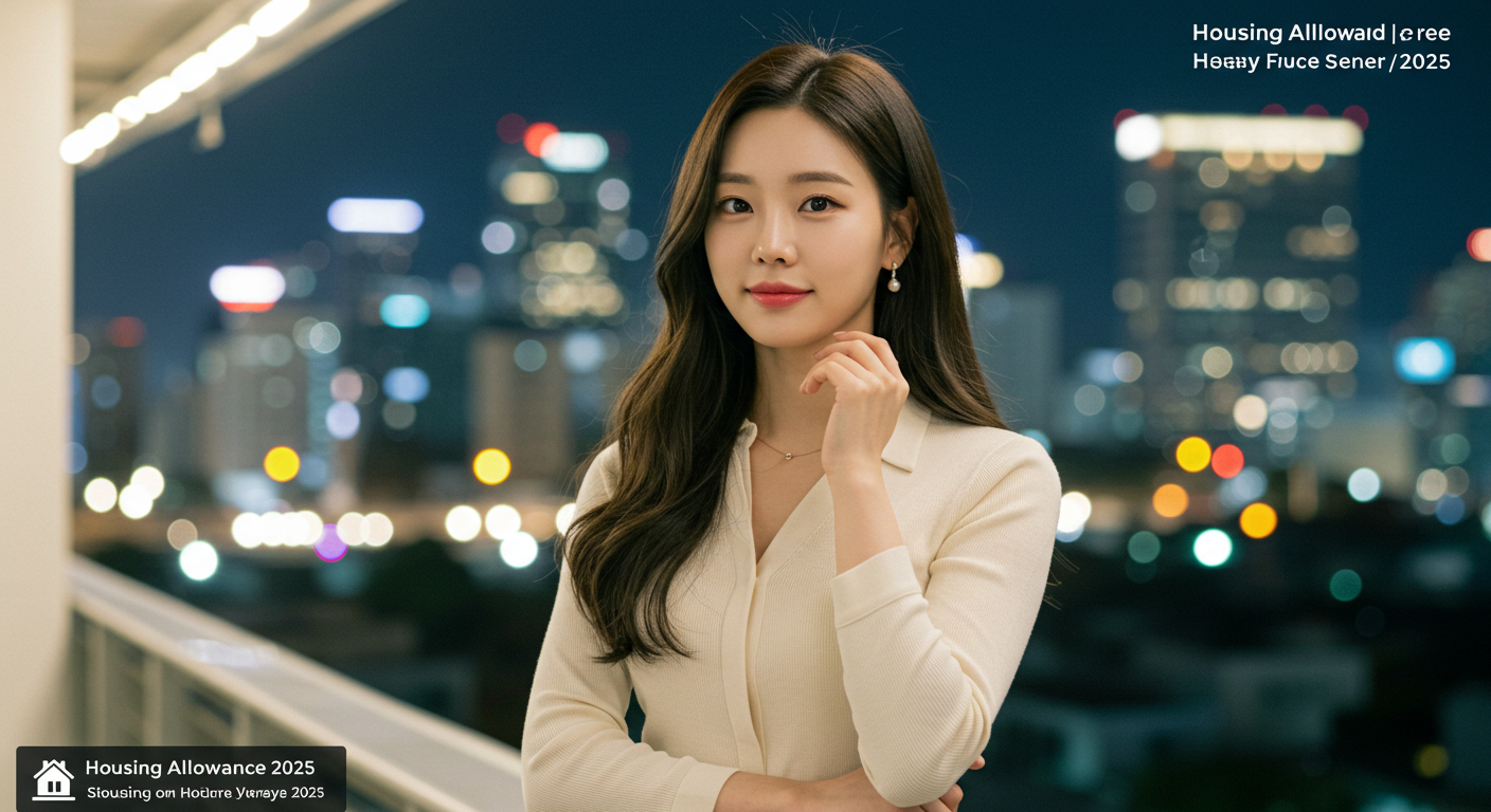 2025년 주거급여 신청하여 수령한 여성 이미지