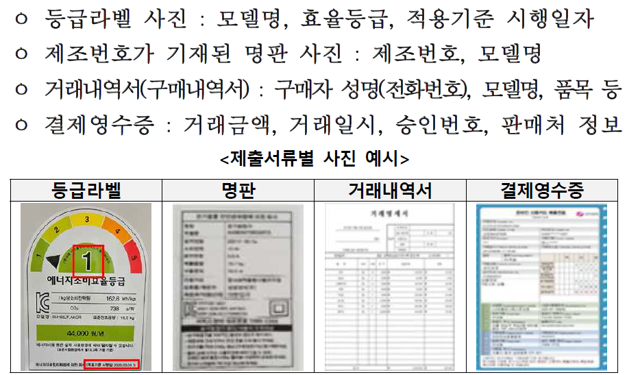 으뜸효율 가전제품 환급사업