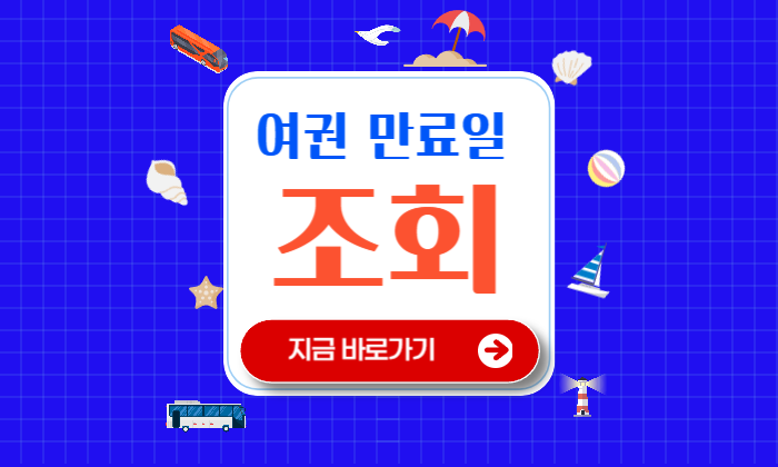여권 만료일 조회