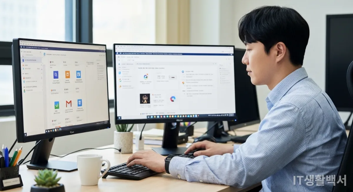 Google Workspace와 Gemini를 활용하여 업무를 효율적으로 처리하는 한국인 직장인