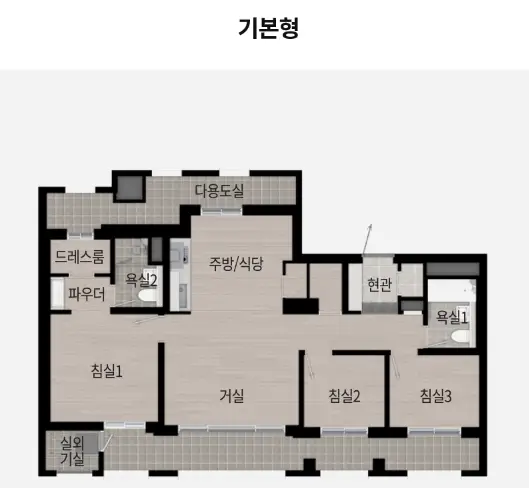 84㎡A-평면도-기본형-사진