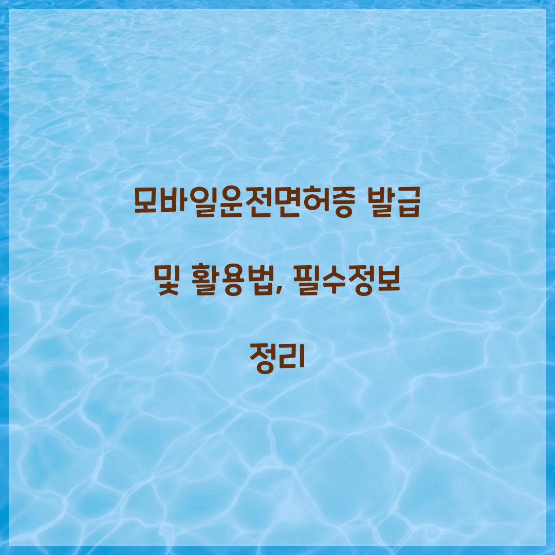 모바일운전면허증