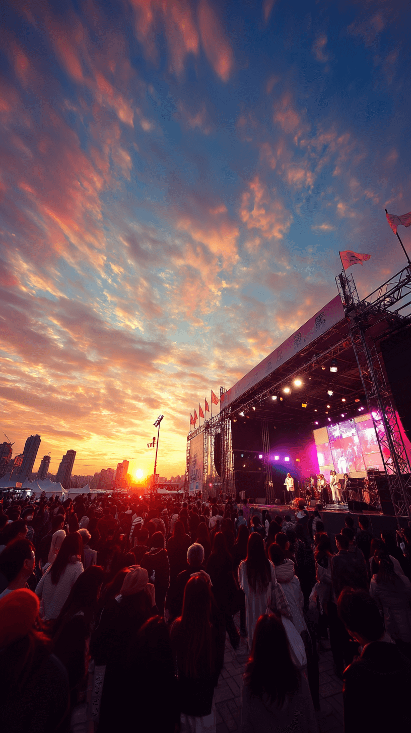 페스티벌-무대와-사람들