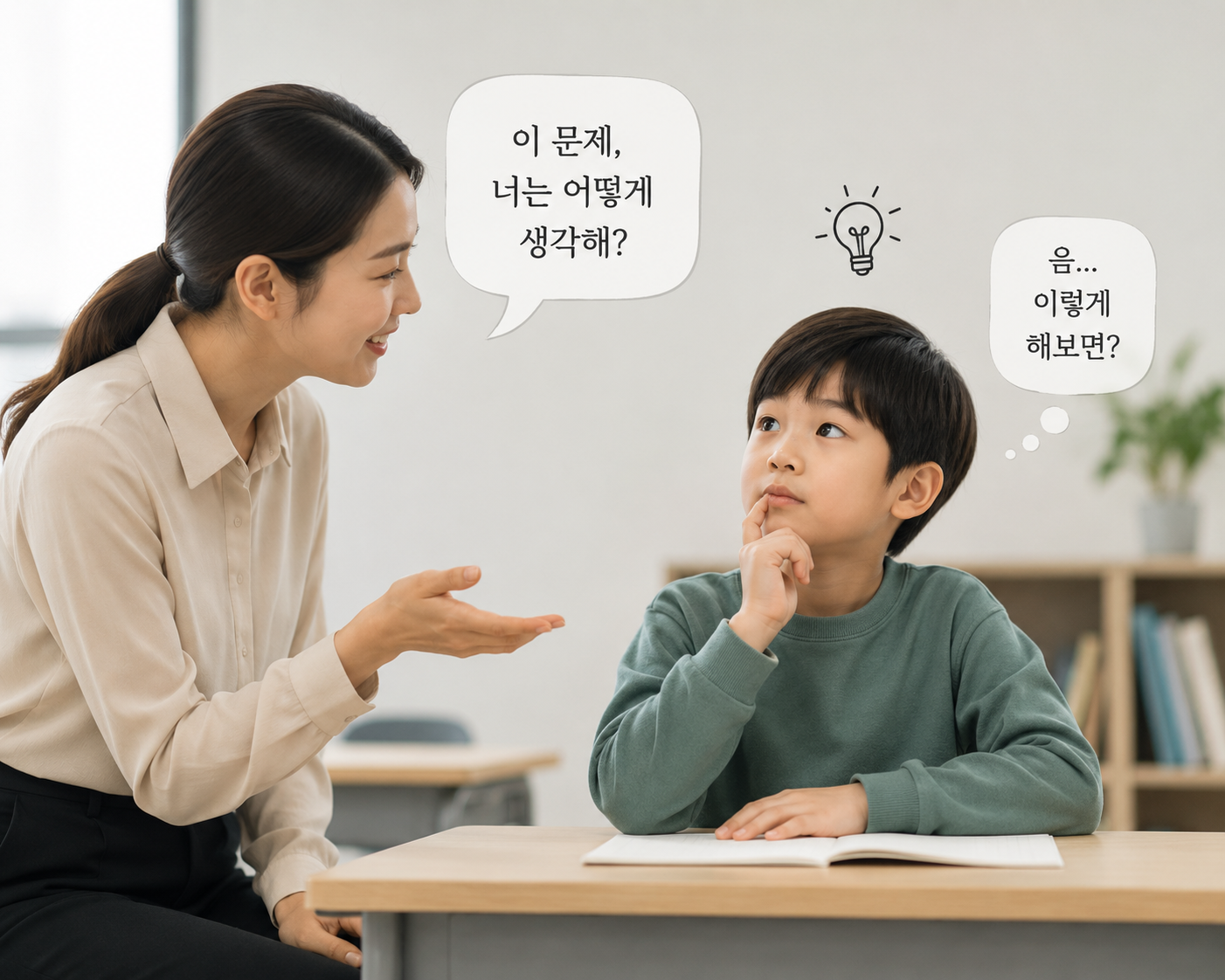 강사가 키보드 대신 질문을 건네는 순간, 아이는 스스로 생각하기 시작합니다