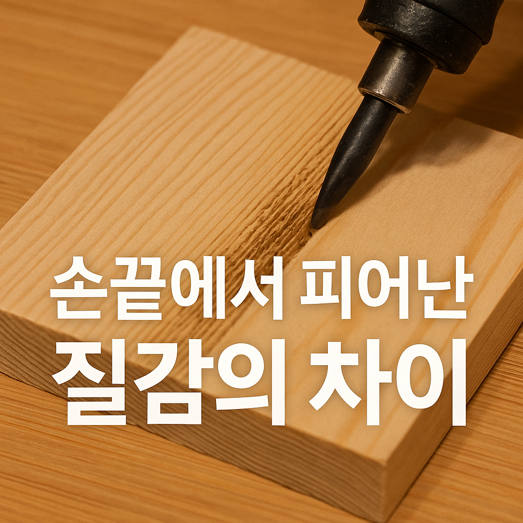 손끝에서 피어난 질감의 차이
