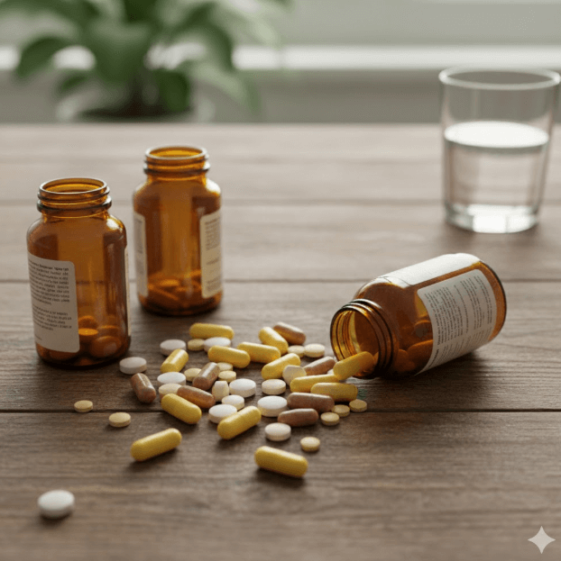 오래된 영양제 이미지