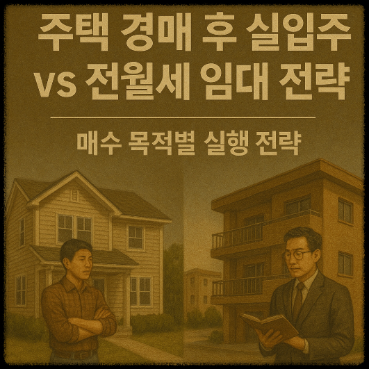 주택 경매 매수 목적별 실행 저략에 관련 이미지