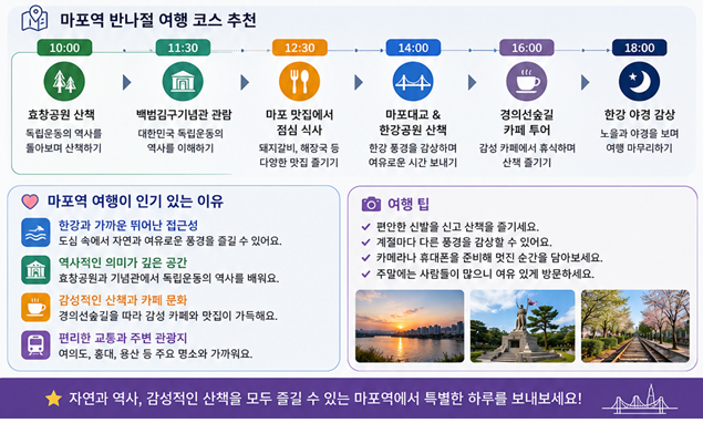 반나절 여행 코스