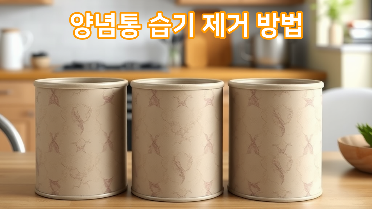 양념통 습기 제거 방법 + 쌀알이 습기를 방지하는 이유
