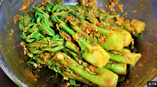 두릅 무침요리 동영상