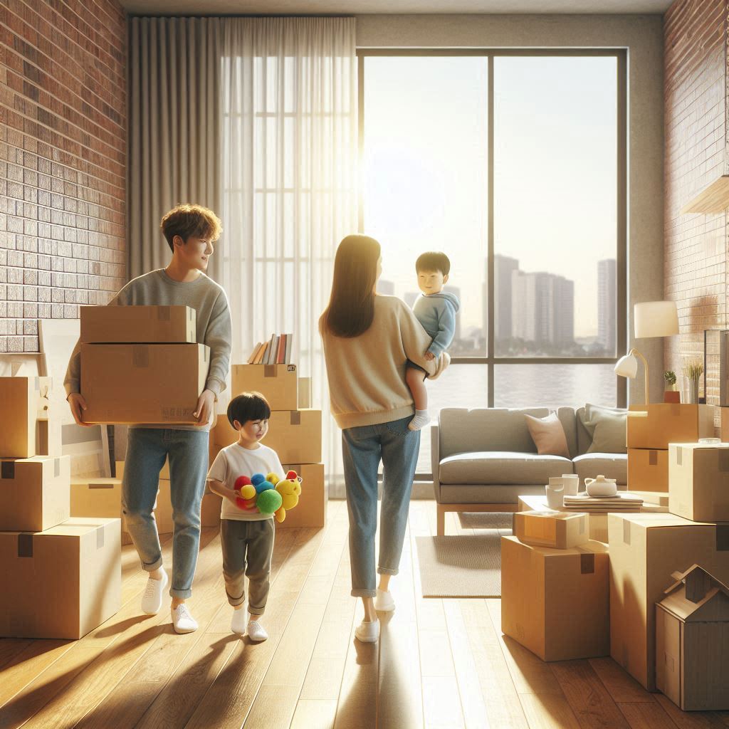 이사가는 가족