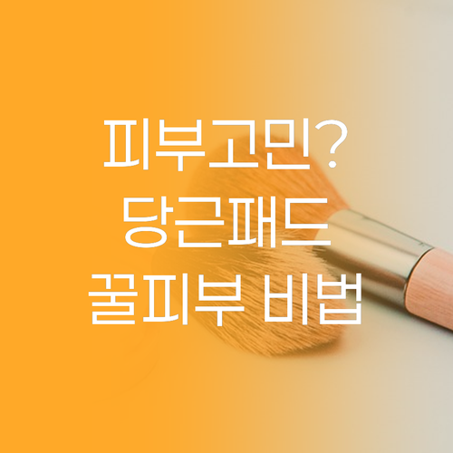 피부 고민 끝! 당근 패드로 되찾는 