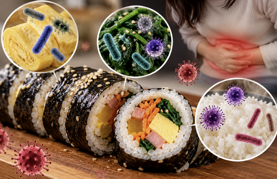 식중독 예방을 위한 김밥 재료 관리방법 알아보세요