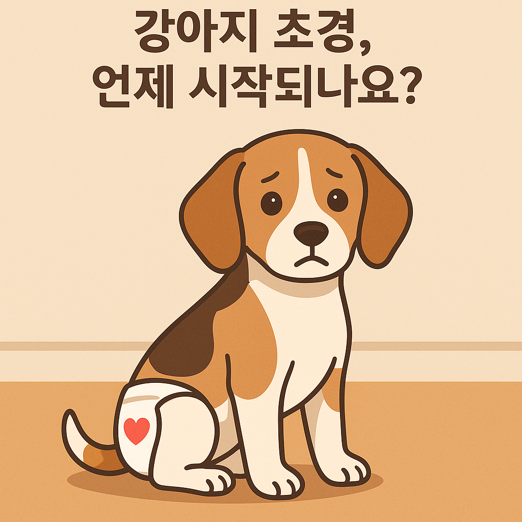 강아지 초경, 언제 시작되나요? 이미지