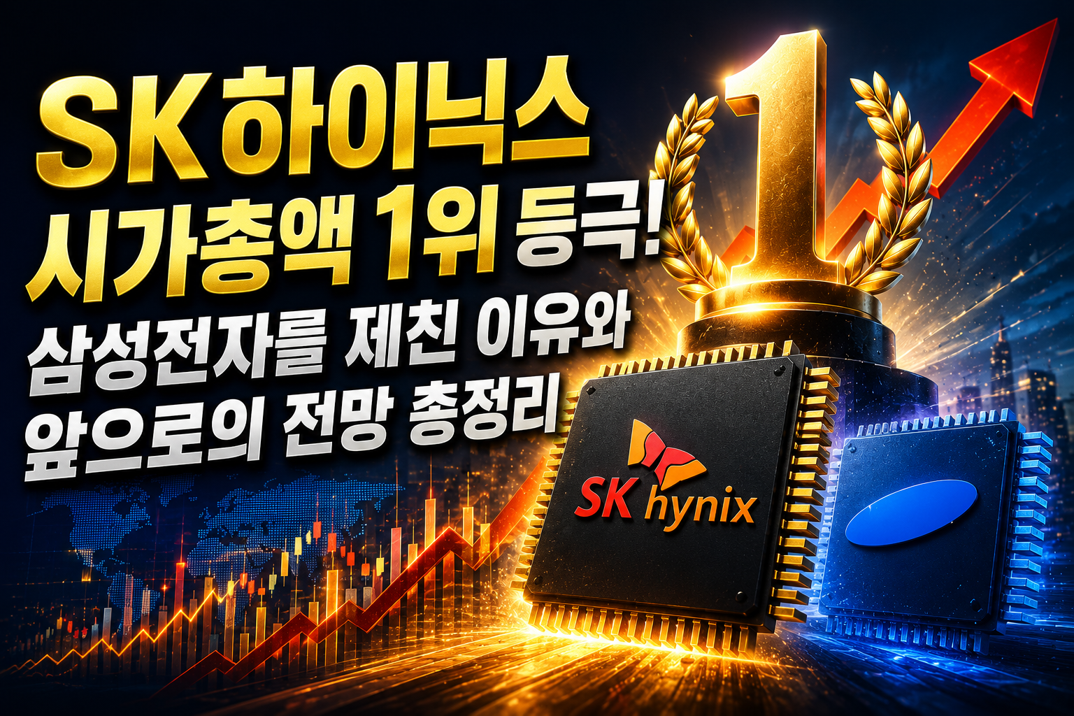 SK하이닉스 시가총액 1위 등극! 삼성전자를 제친 이유와 앞으로의 전망 총정리 관련 사진