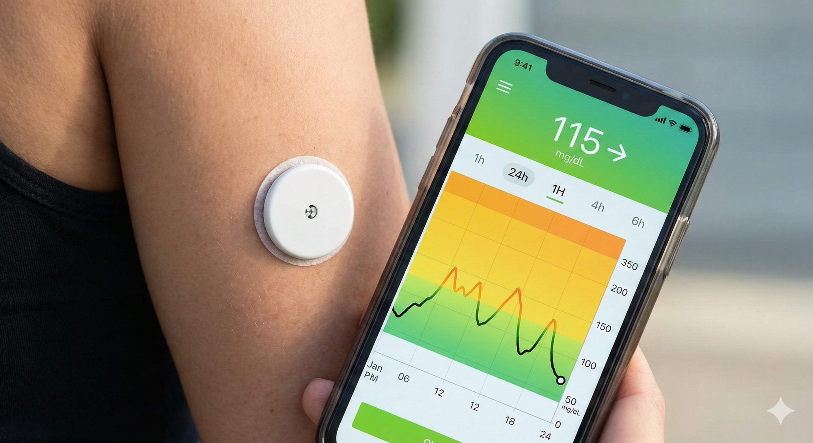 CGM 연속혈당측정기 사진