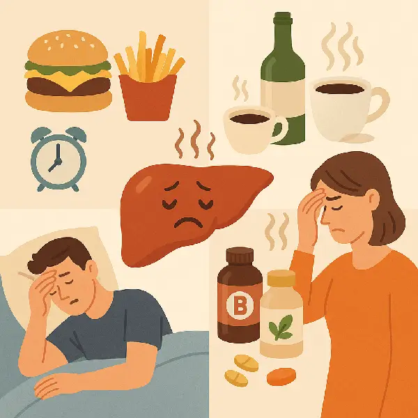 이런 생활 습관이 간 해독을 방해합니다