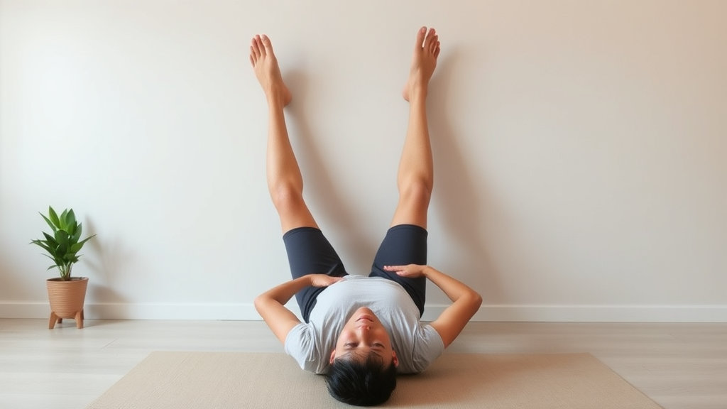 다리 벽에 올리기 포즈 (비파리타 카라니)